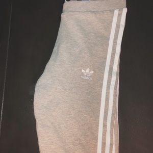 Adidas 3 Stripe Grey Leggings